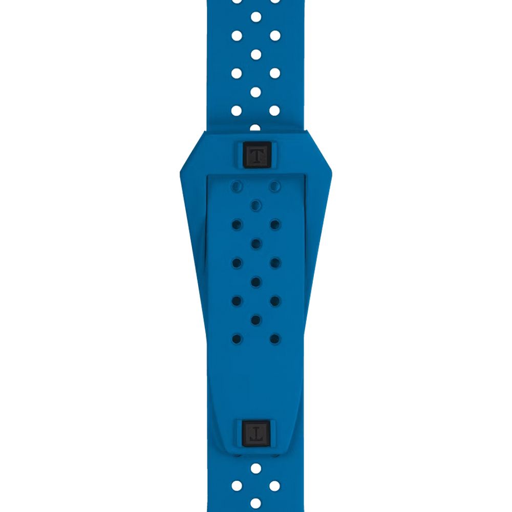 TISSOT 天梭Sideral S系列 70年代鍛造碳機械手錶-藍 T1454079705701